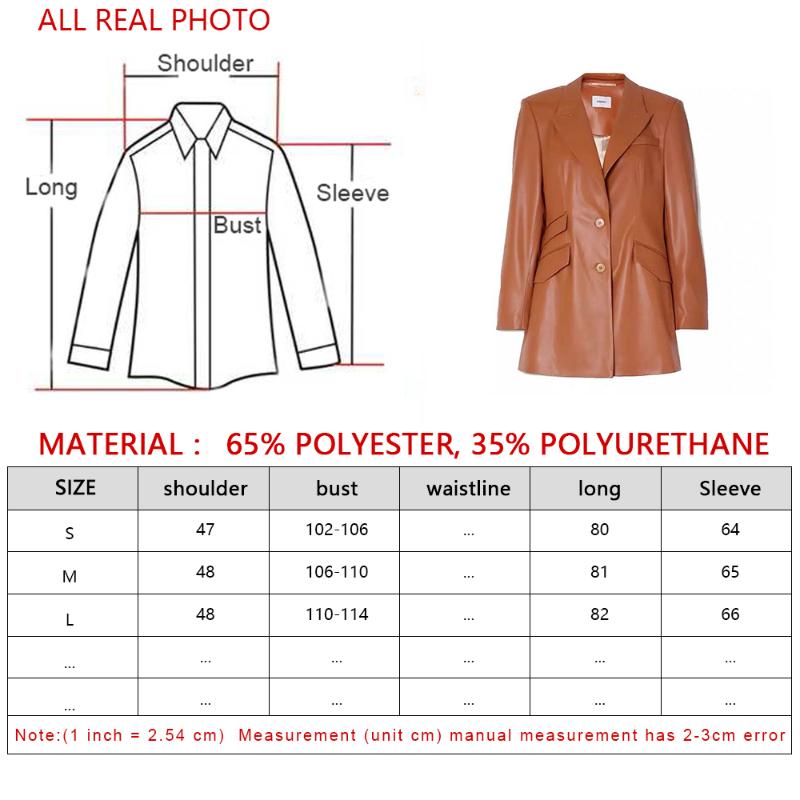 Women's Leather & Faux Nanushka 2021 Autumn And Winter Imported Protein Two-button Classic All-match Jacket