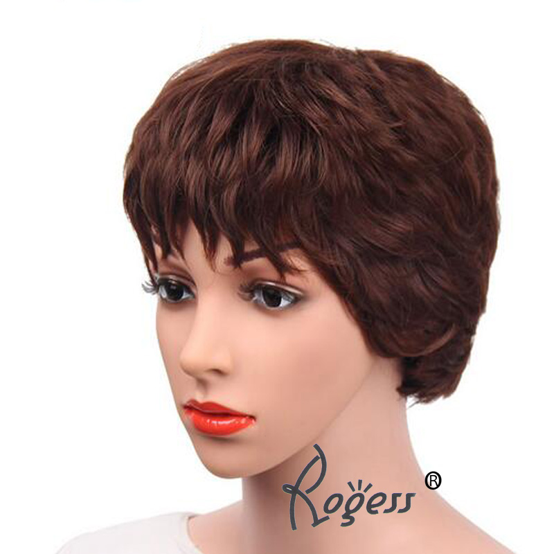 Fashion Short Straight Syntetic Women's Hair High temperature hair wig