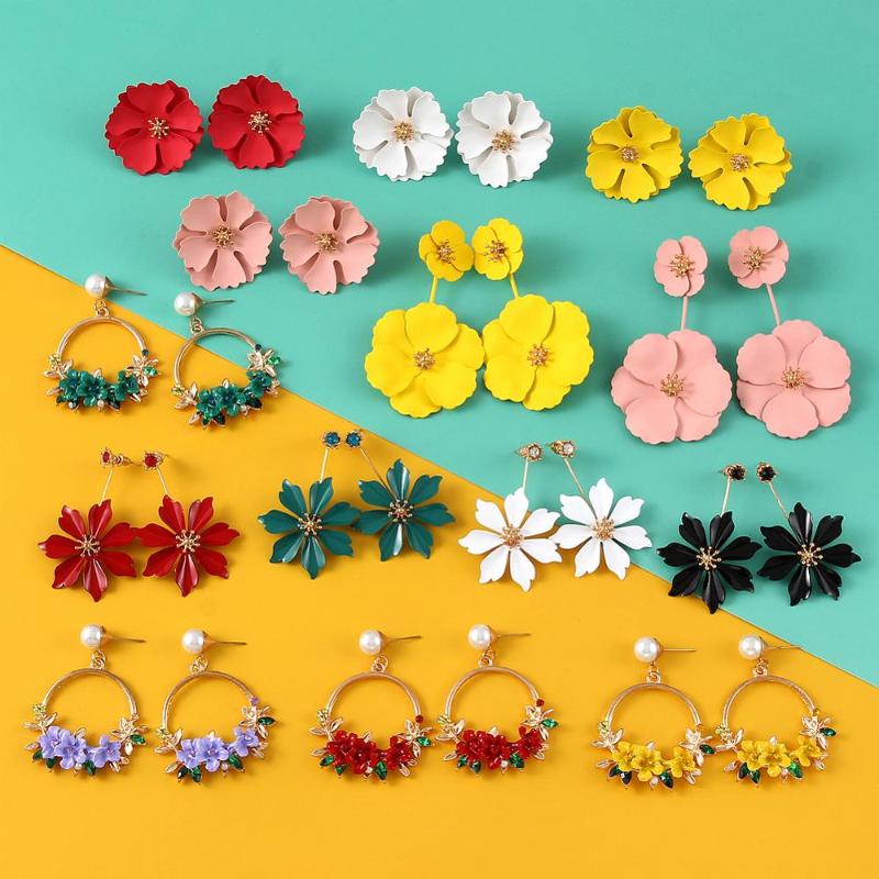 Stud Summer Style Cute Flower Earrings For Women Fashion Sweet Femme Brinco Wholesale Jewelry
Stud Summer Style Cute Flower Earrings For Women Fashion Sweet Femme Brinco Wholesale Jewelry