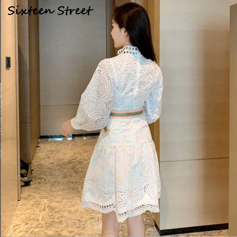 New Spring and Autumn Woman Hollow White Ribbon Fashionable Lady Dressed Button Dress Ladies Clothes Luxury Yhru
New Spring and Autumn Woman Hollow White Ribbon Fashionable Lady Dressed Button Dress Ladies Clothes Luxury Yhru