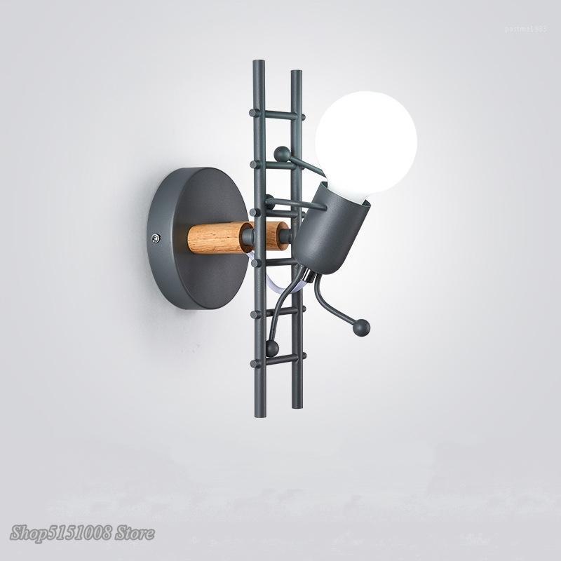 Modern Nordic Creative Iron wall lamp Little Man climb stair Bedside Led wall light Kid's Room Living Room Sconce Decor1
Modern Nordic Creative Iron wall lamp Little Man climb stair Bedside Led wall light Kid's Room Living Room Sconce Decor1