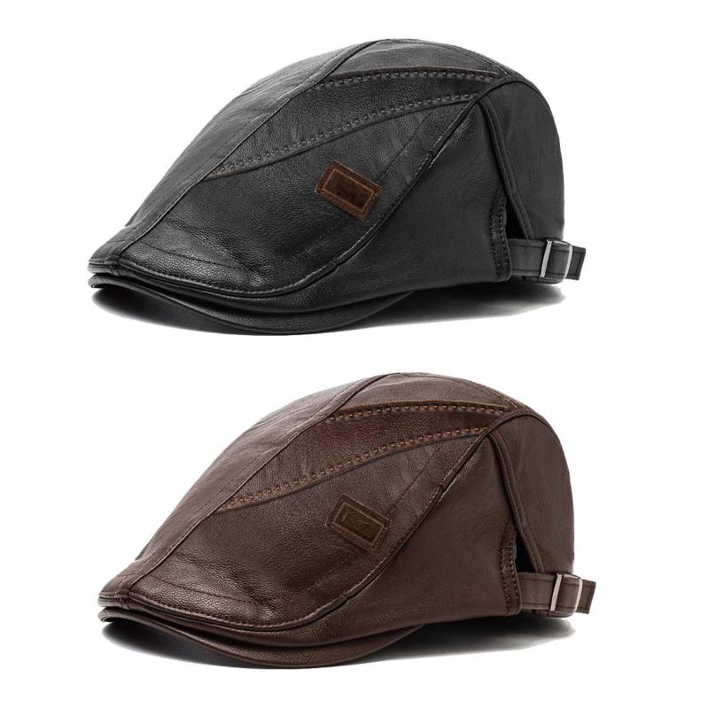 Berets Autumn Winter Cap Hats For Men PU Leather Hat Male Sboy Flat Artist Painter Casual Retro Style Beret, Black
Berets Autumn Winter Cap Hats For Men PU Leather Hat Male Sboy Flat Artist Painter Casual Retro Style Beret, Black