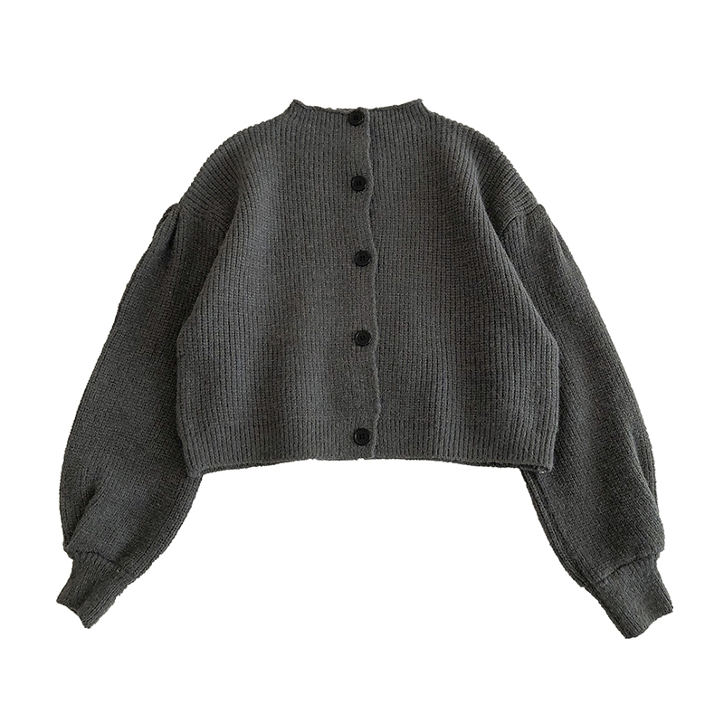 Retro Turtleneck Single-Breasted Sweater Women's cardigans Autumn New Korean Loose Long-Sleeved knit Cardigans Fashion Full 201023