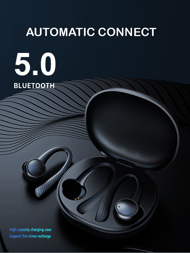TWS Wireless Bluetooth 50 Earphone Running HiFi Stereo Headphones Sports Headset With Mic For IOS Android Headphone2375999