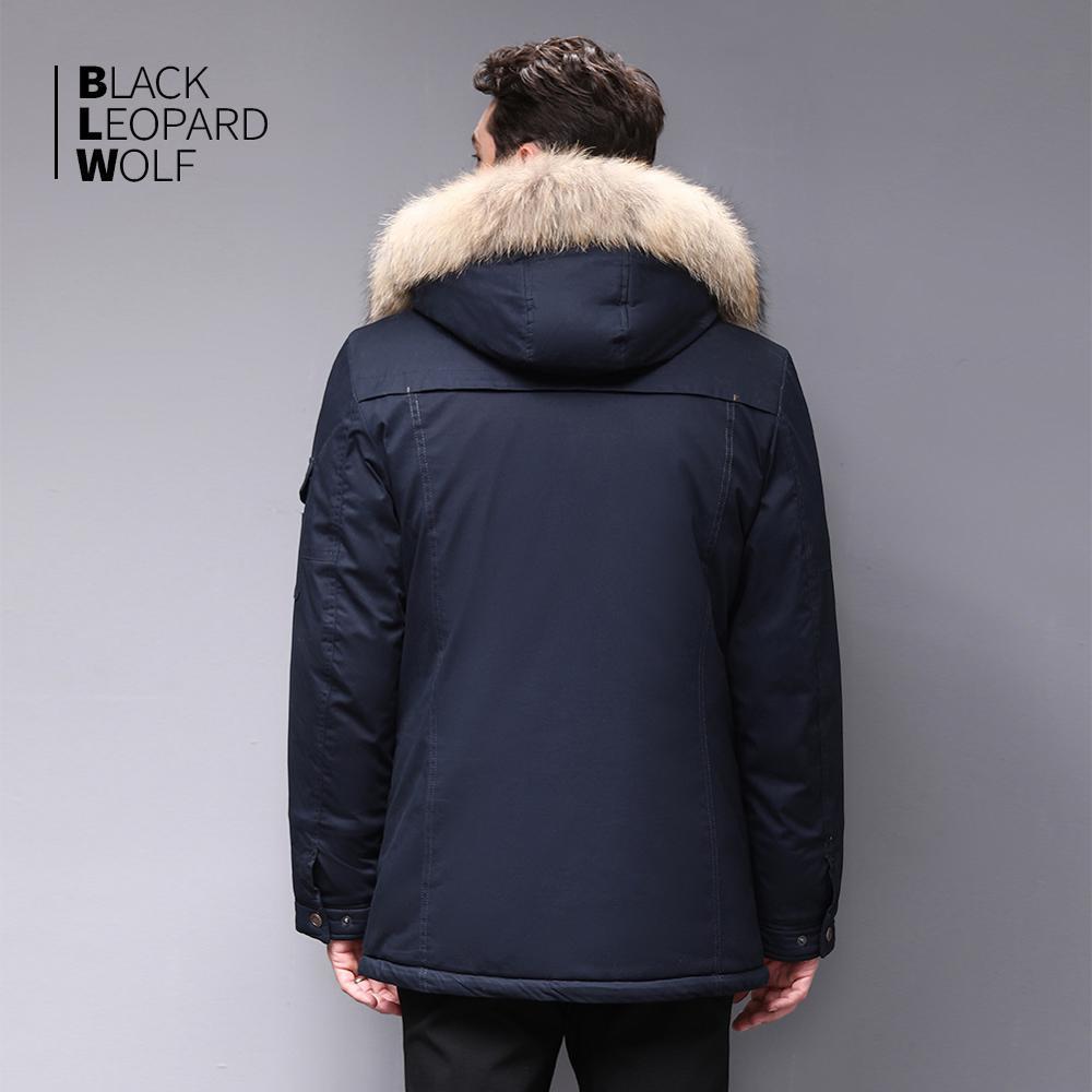 Blackleopardwolf Winter Jacket Men's Winter Fashion Parka Detachable New Long Alaska Coat with Fur Raccoon BL-6601 201123