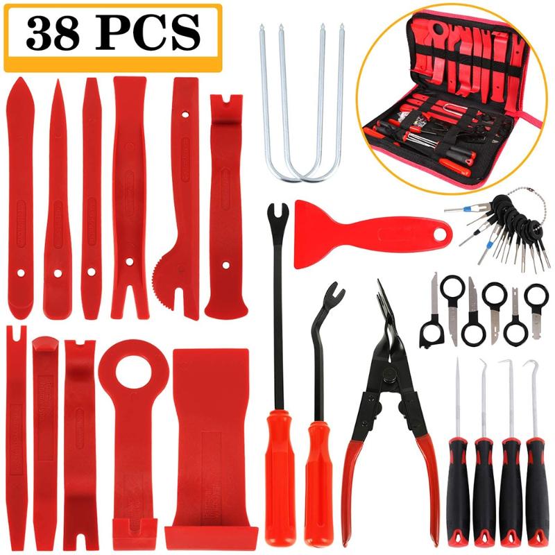 19/30/35/38PCS Car Disassembly Interior Kit Audio Removal Trim Panel Dashboard Car DVD Player Auto Removal Hand Tool
19/30/35/38PCS Car Disassembly Interior Kit Audio Removal Trim Panel Dashboard Car DVD Player Auto Removal Hand Tool