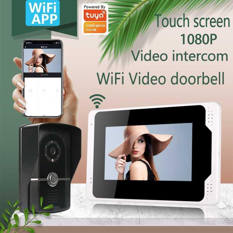 Touch 7 Inch WiFi Smart Video Door Phone Intercom System with 1080P AHD Wired Doorbell Camera Home Security Record Remote unlock1
Touch 7 Inch WiFi Smart Video Door Phone Intercom System with 1080P AHD Wired Doorbell Camera Home Security Record Remote unlock1