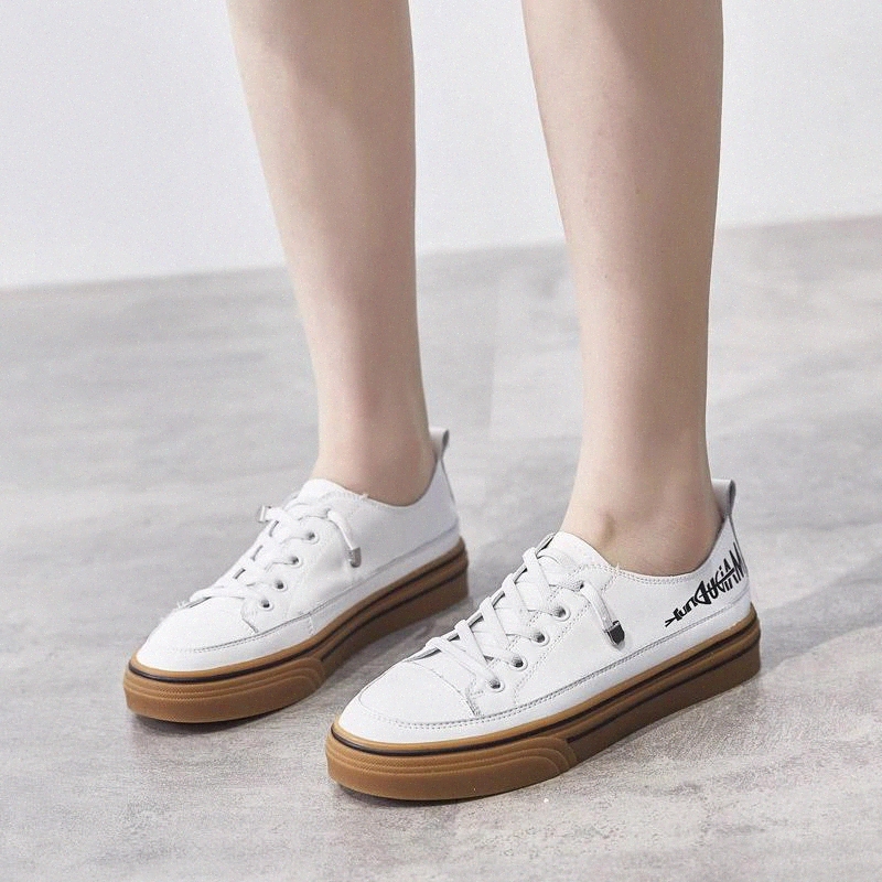 100% Genuine Leather Shoes Women Sneakers Thick Sole Women Flats Sweet Young Ladies White Shoes Cow Leather Footwear A2207 #oI2b, Beige
100% Genuine Leather Shoes Women Sneakers Thick Sole Women Flats Sweet Young Ladies White Shoes Cow Leather Footwear A2207 #oI2b, Beige