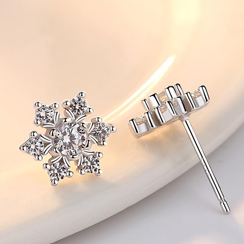 Authentic 925 Sterling Silver Earrings Crystal Geometric Snowflake Flower Stud Earrings For Women Earing Jewelry Earings Earring
Authentic 925 Sterling Silver Earrings Crystal Geometric Snowflake Flower Stud Earrings For Women Earing Jewelry Earings Earring