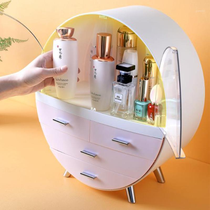 Waterproof Cosmetic Box Round Double-door Jewelry Makeup Box Multifunctional Cosmetic Organizer Home Dust-proof Shelf1, 30
Waterproof Cosmetic Box Round Double-door Jewelry Makeup Box Multifunctional Cosmetic Organizer Home Dust-proof Shelf1, 30
