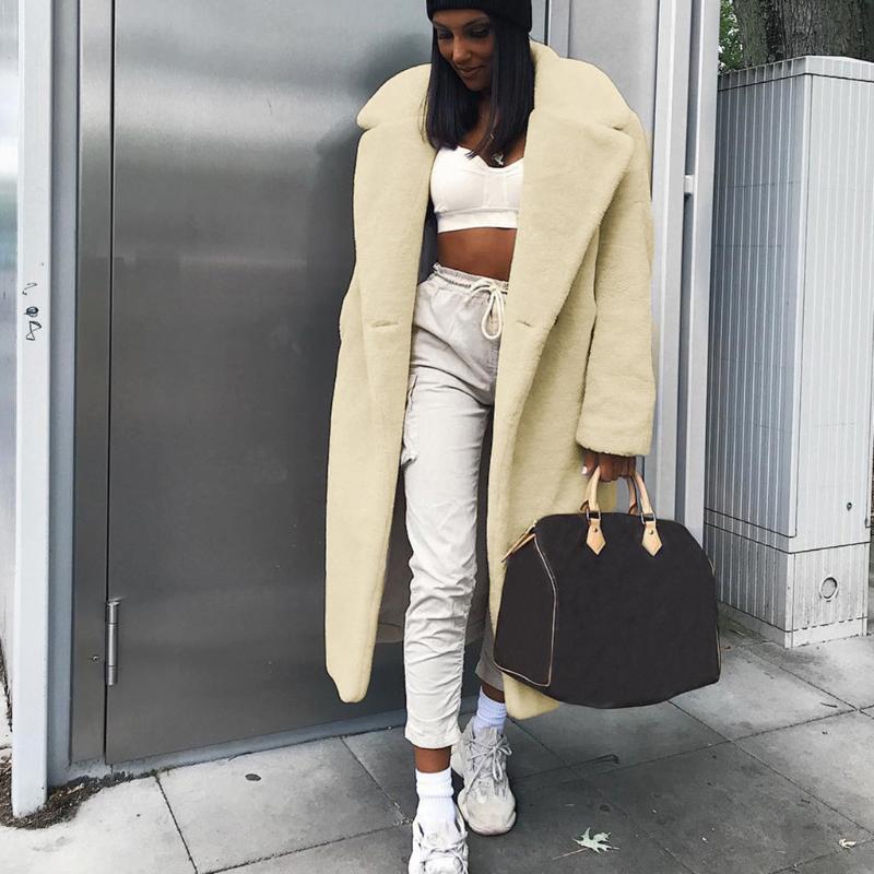 manteau femme winter coat women's Colorful Artificial Wool Collar Long Sleeved Zipper Jacket abrigo mujer casaco feminino, Beige
manteau femme winter coat women's Colorful Artificial Wool Collar Long Sleeved Zipper Jacket abrigo mujer casaco feminino, Beige