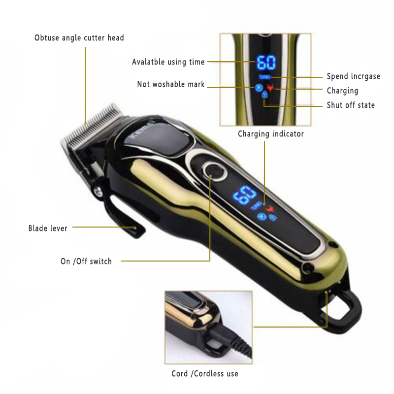 NEW Hot sale Barber shop clipper professional trimmer for men beard electric cutter hair cutting machine haircut cordless corded C260312