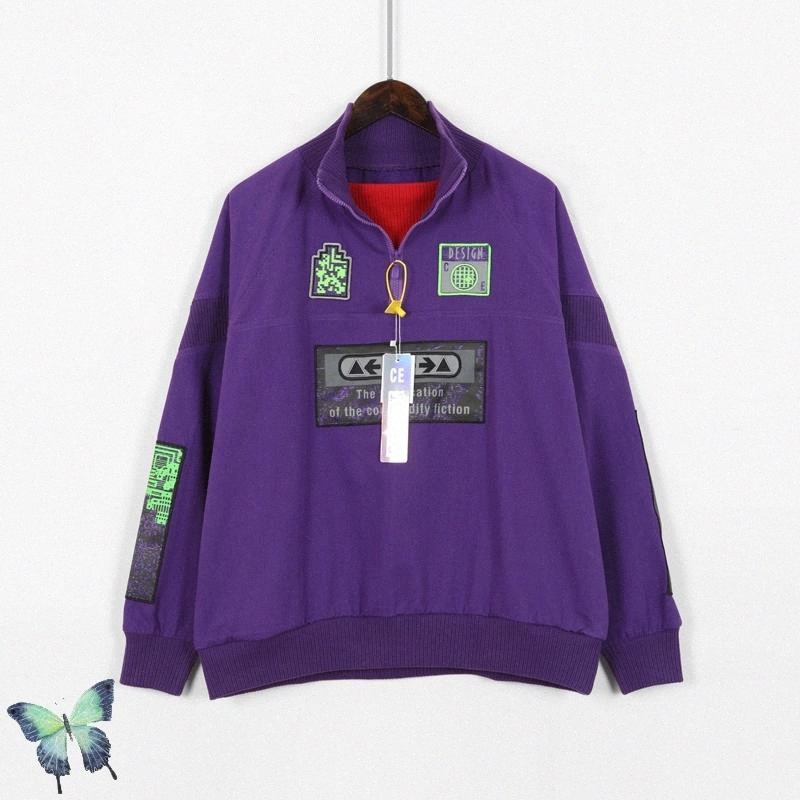 Autumn Winter Cavempt Purple Sticker Half Zipper Sweatshirt Men Women High Quality Cotton Pullover CAV EMPT Fashion Casual Coat #Hn4X, Black
Autumn Winter Cavempt Purple Sticker Half Zipper Sweatshirt Men Women High Quality Cotton Pullover CAV EMPT Fashion Casual Coat #Hn4X, Black