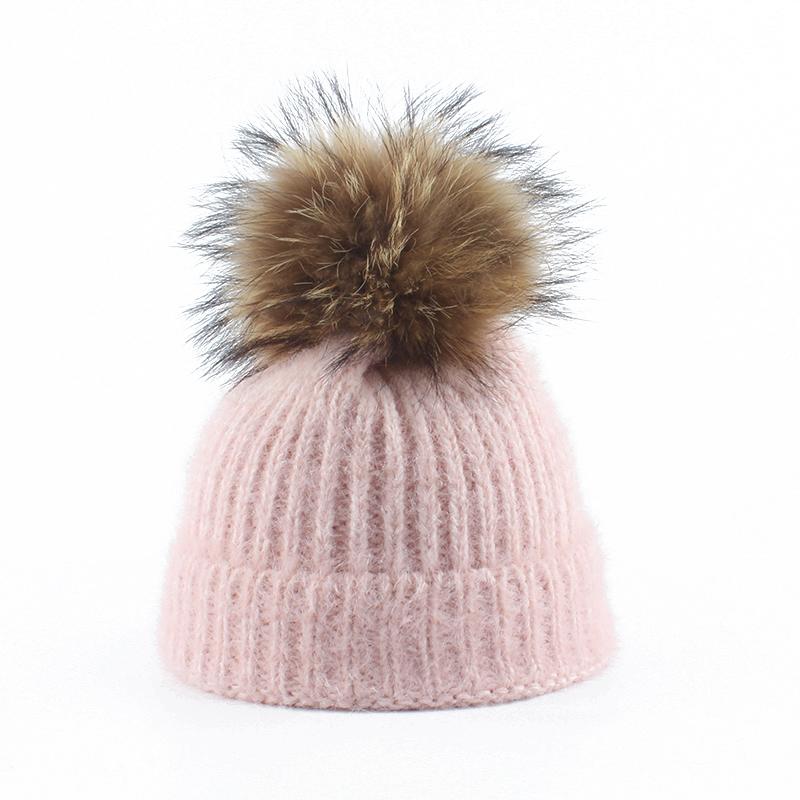 Angola fur knitted hat with real fur pom pom hat Skullies beanie winter for women girl 's female cap, White
Angola fur knitted hat with real fur pom pom hat Skullies beanie winter for women girl 's female cap, White