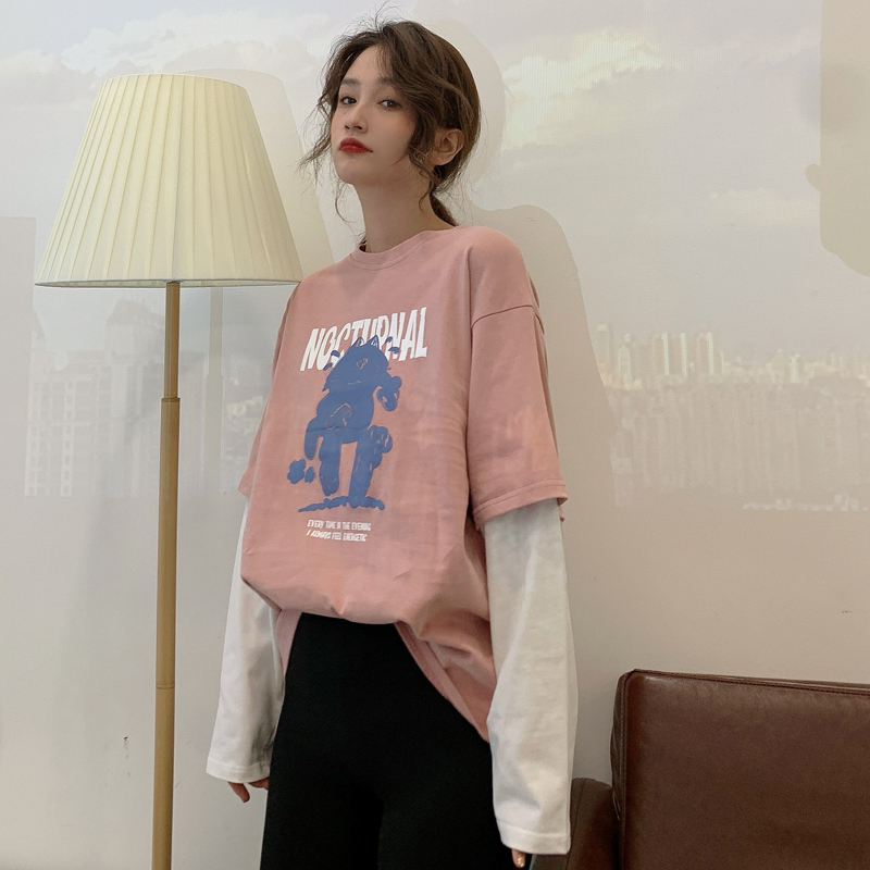 2021 New Long Female T-shirt Lets Chaoyuansuo Style Thin Tie Clothes in Early Autumn 0H5K, Pink
2021 New Long Female T-shirt Lets Chaoyuansuo Style Thin Tie Clothes in Early Autumn 0H5K, Pink