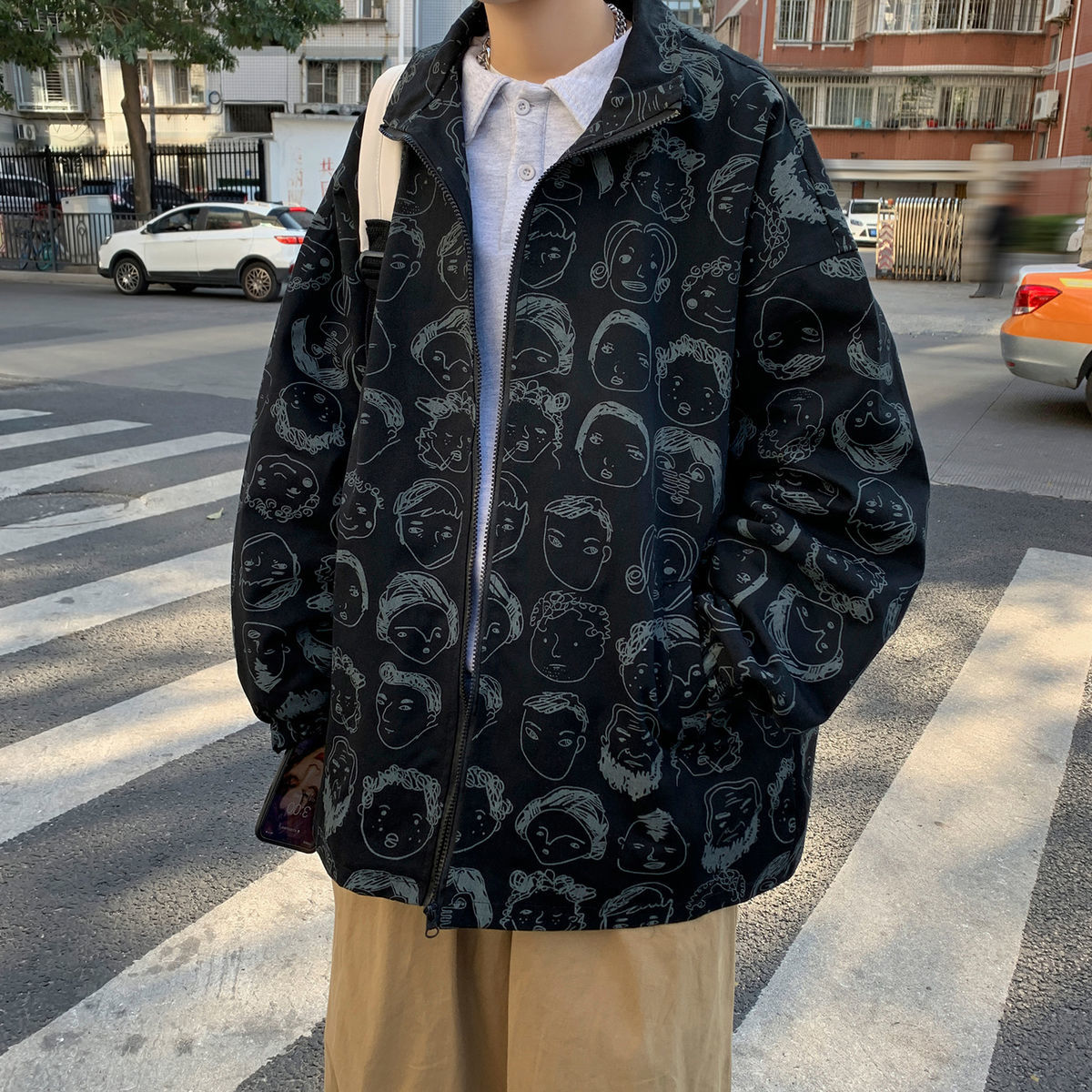 Spring 2021 Men's New Release Youth's Outer Wear Male Non-iron Jacket Fashion VU4B, Matcha green.
Spring 2021 Men's New Release Youth's Outer Wear Male Non-iron Jacket Fashion VU4B, Matcha green.