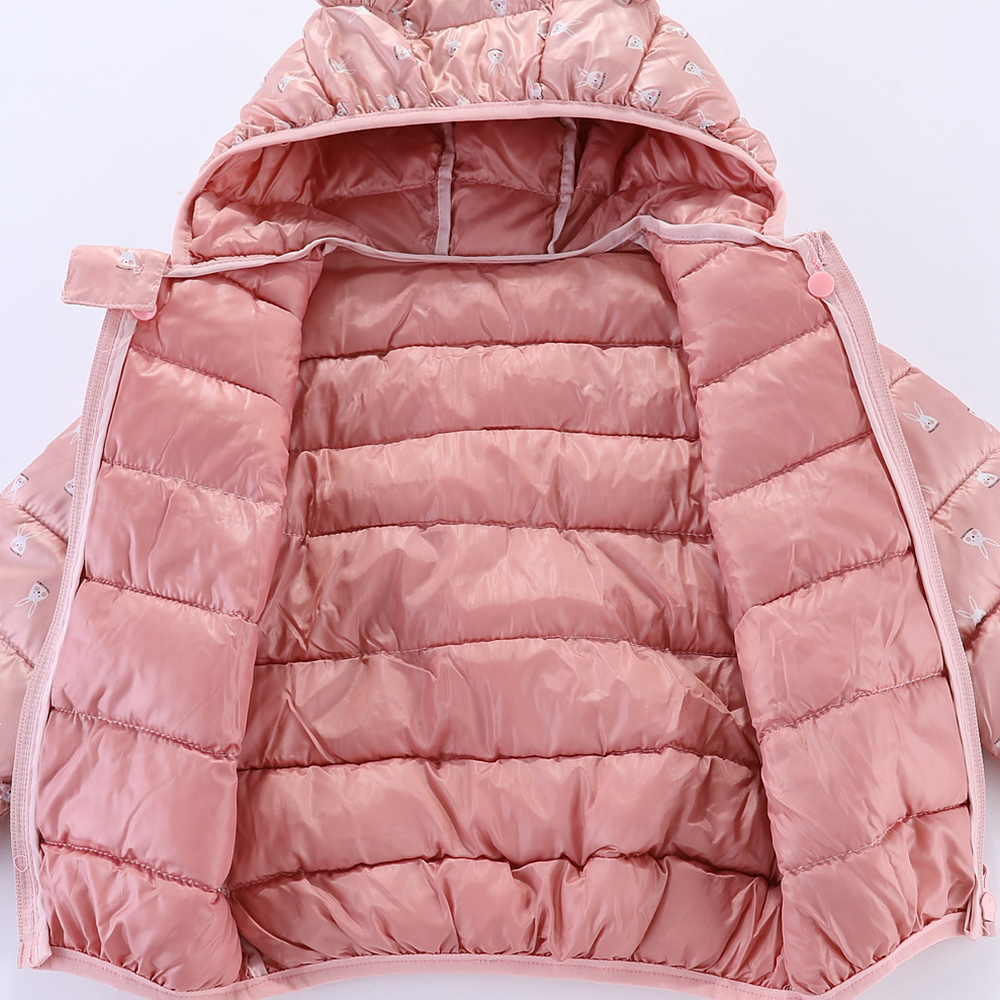 Mudkingdom Toddler Boys Girls Puffer Jackets Cute Bunny Ear Hooded Autumn Winter Long Sleeve Warm Jackets for Kids Clothes LJ201203