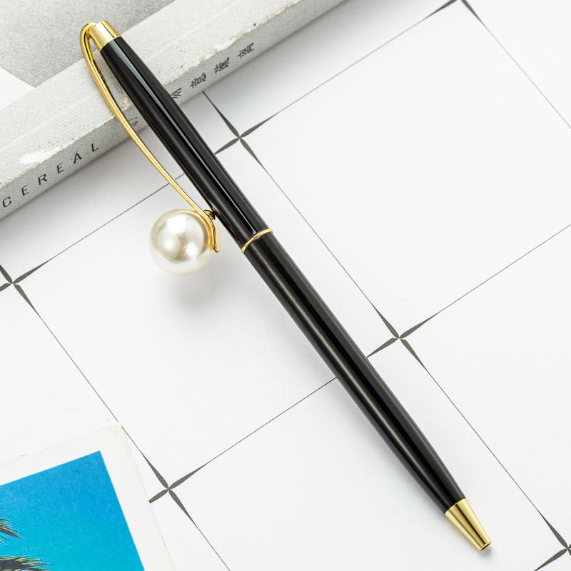20pcs/lot Novelty gift office ball pen promotion Corporate Ball Point Pen Custom logo Mechanism Jewel Pearl Cool Pens1