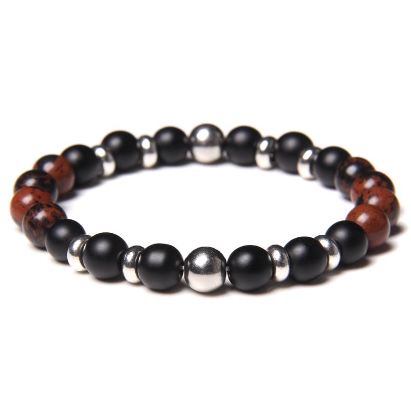 Beaded, Strands Handmade Natural Stone Onyx Hematite Beads Energy Bracelet Men Blue Sodalite Jaspers Beaded For Women Homme Gift
Beaded, Strands Handmade Natural Stone Onyx Hematite Beads Energy Bracelet Men Blue Sodalite Jaspers Beaded For Women Homme Gift