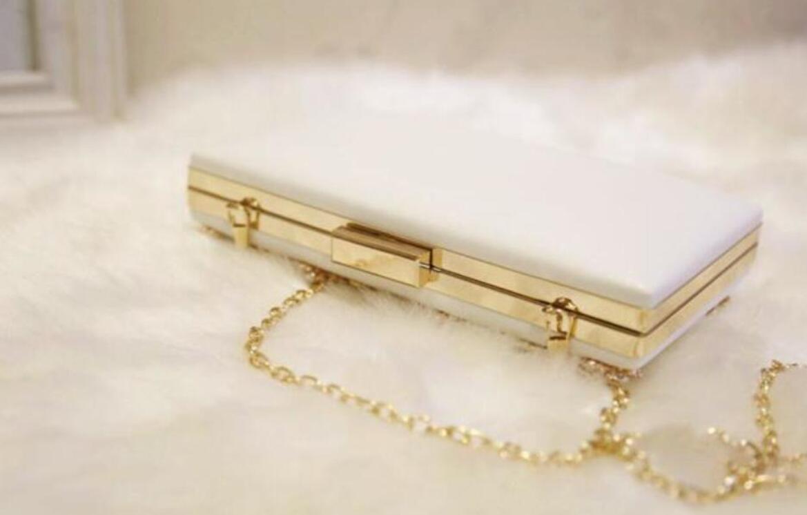 2022 Large Size Women Handbag Evening Bags For Party New Women Chain Shoulder Bag Ladies Fashion Gold Clutch Box Bag Women Messenger 06