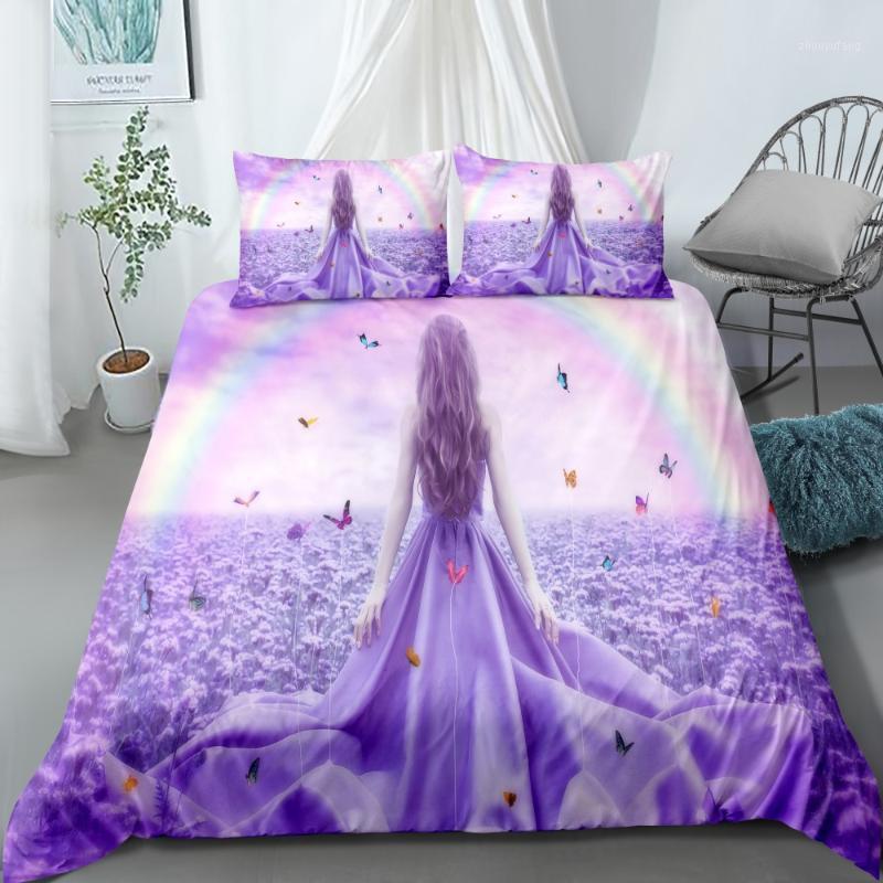 Bedding Sets 2/3 Piece Pretty Girl Flower Set Colorful Rainbow Butterfly Microfiber Duvet Cover Full King Double Bed
Bedding Sets 2/3 Piece Pretty Girl Flower Set Colorful Rainbow Butterfly Microfiber Duvet Cover Full King Double Bed