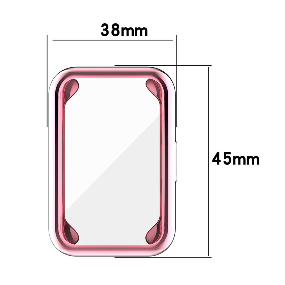 TPU Case For Huawei Watch Fit Strap Band Protective Bumper Cover Accessories Soft Full Screen Glass free shipping