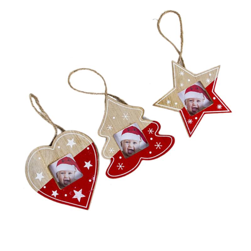 3pcs Creative Christmas Wooden Photo Frame Hanging Pendant Christmas Tree Star Heart Ornaments Decorations for Home
3pcs Creative Christmas Wooden Photo Frame Hanging Pendant Christmas Tree Star Heart Ornaments Decorations for Home