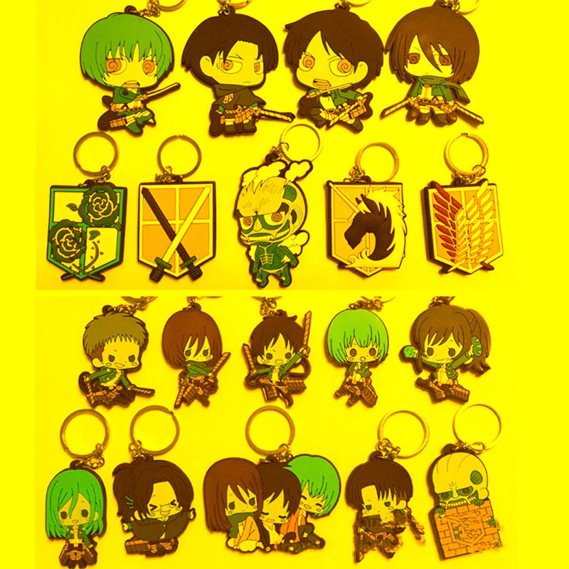 Keychains Attack On Titan Keychain Cosplay Scout Regiment Eren Mikasa Anime Character Figure PVC Double Sided Soft Glue Key Ring Fans Gift
Keychains Attack On Titan Keychain Cosplay Scout Regiment Eren Mikasa Anime Character Figure PVC Double Sided Soft Glue Key Ring Fans Gift
