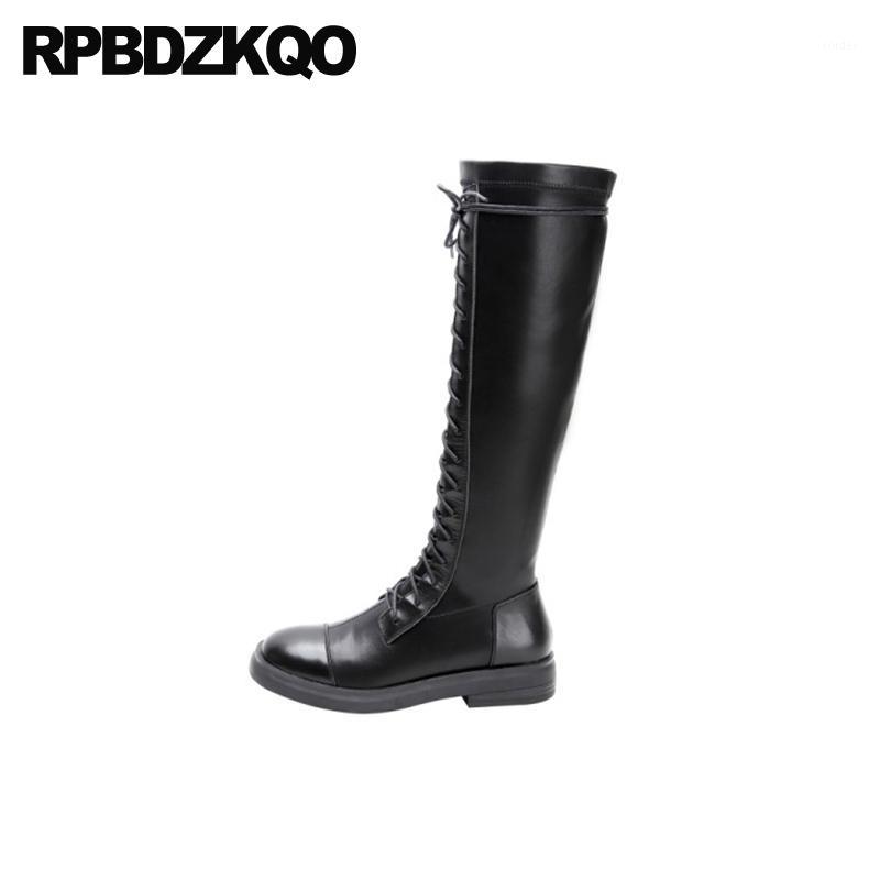 autumn shoes women black long knee high lace up boots winter round toe casual chunky low heel genuine leather tall1, Beige
autumn shoes women black long knee high lace up boots winter round toe casual chunky low heel genuine leather tall1, Beige