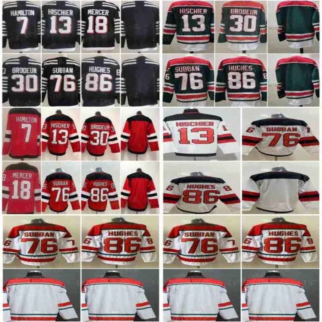 Men Hockey 13 Nico Hischier Jersey 7 Dougie Hamilton 30 Martin Brodeur 76 PK Subban 86 Jack Hughes 9 Taylor Hall 18 Dawson Mercer Reverse Retro Green Red Alternate Black
Men Hockey 13 Nico Hischier Jersey 7 Dougie Hamilton 30 Martin Brodeur 76 PK Subban 86 Jack Hughes 9 Taylor Hall 18 Dawson Mercer Reverse Retro Green Red Alternate Black