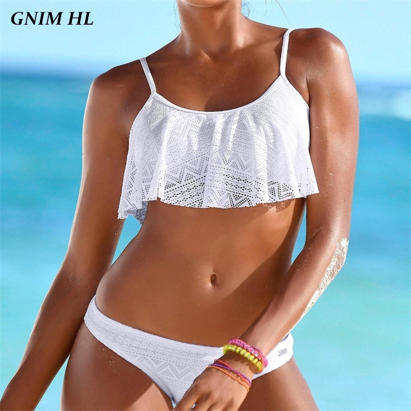GNIM Sexy Brazilian Swimsuit Female Solid Mesh Bikini Swimwear Women New Swimming Suit Two Pieces Ruffle Bikinis Set White Y200319, Sj 029 black
GNIM Sexy Brazilian Swimsuit Female Solid Mesh Bikini Swimwear Women New Swimming Suit Two Pieces Ruffle Bikinis Set White Y200319, Sj 029 black