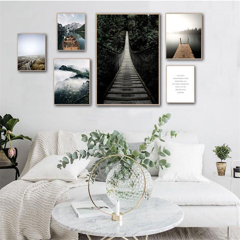 Paintings Nature Fog Mountain Lake Scenery Home Decor Nordic Canvas Painting Wall Art Print Landscape Picture For Bedroom Poster
Paintings Nature Fog Mountain Lake Scenery Home Decor Nordic Canvas Painting Wall Art Print Landscape Picture For Bedroom Poster