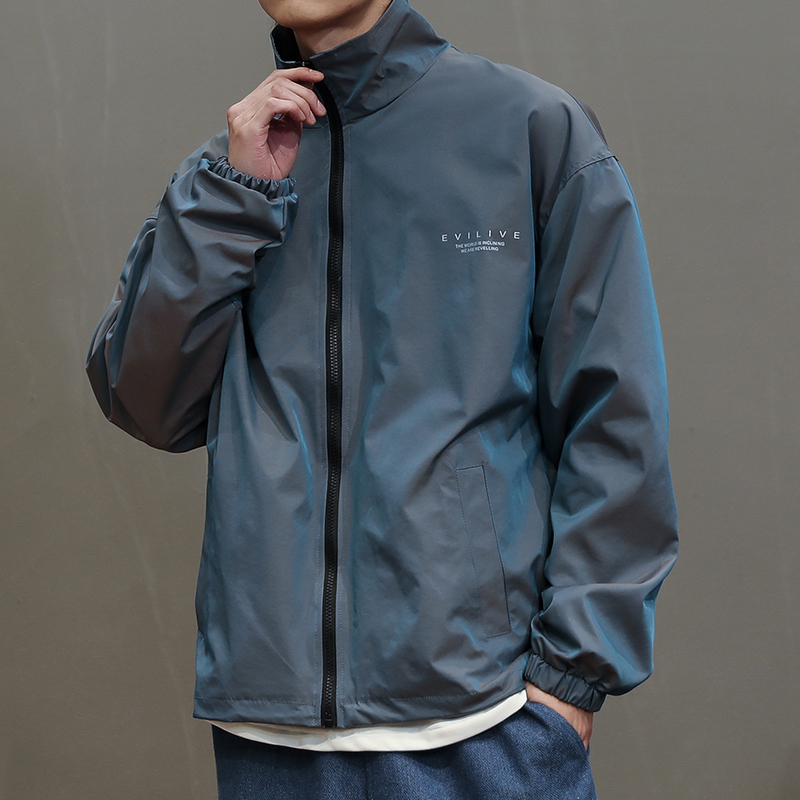 The spring of the gradient coat male han edition loose tooling handsome personality 201118