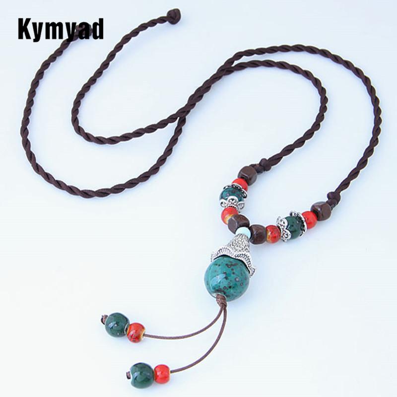 Kymyad Bohemian Vintage Long Necklace Ceramic Tassel Necklaces & Pendants Rope Chain Long Necklaces Women Fashion Accessories
Kymyad Bohemian Vintage Long Necklace Ceramic Tassel Necklaces & Pendants Rope Chain Long Necklaces Women Fashion Accessories