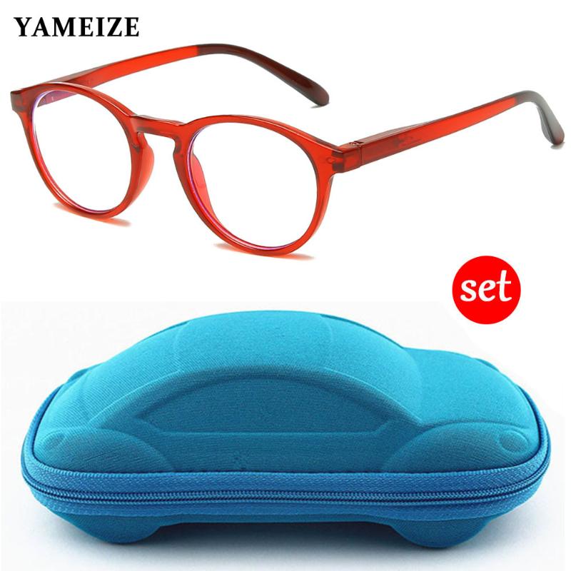 YAMEIZE Kids Anti Blue Light Glasses With Glasses Case Children Round Optical Frame Eyeglasses Computer Transparent Eyewear
YAMEIZE Kids Anti Blue Light Glasses With Glasses Case Children Round Optical Frame Eyeglasses Computer Transparent Eyewear