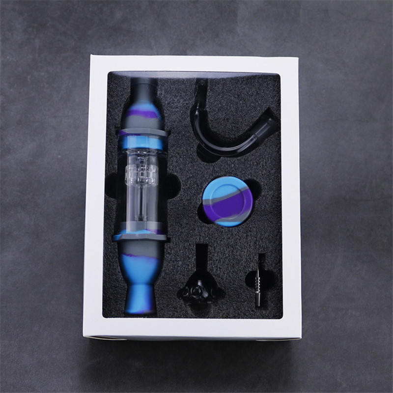Nectar Collector Premium Tobacco Bag Set Wax Container Silicone bong with Titanium nail Storage Jar Metal Dabber Smoking Pipe
Nectar Collector Premium Tobacco Bag Set Wax Container Silicone bong with Titanium nail Storage Jar Metal Dabber Smoking Pipe
