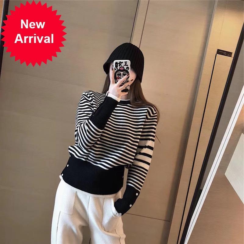Autumn 2021 New Striped Women's Knitted Pullovers New Track Soft and Comfortable Long Sleeve Jumper Jumpers 8N6U, Pink
Autumn 2021 New Striped Women's Knitted Pullovers New Track Soft and Comfortable Long Sleeve Jumper Jumpers 8N6U, Pink