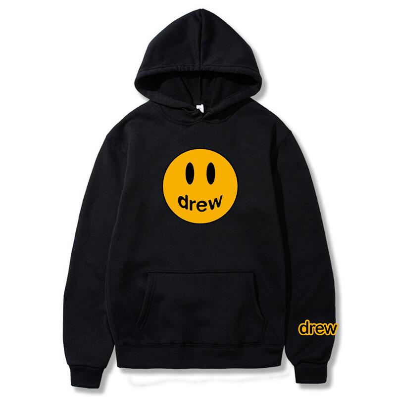 Drew House smiley face print men's hip-hop hooded sweater men's sports long-sleeved hipster loose solid color sweatshirt, Black
Drew House smiley face print men's hip-hop hooded sweater men's sports long-sleeved hipster loose solid color sweatshirt, Black