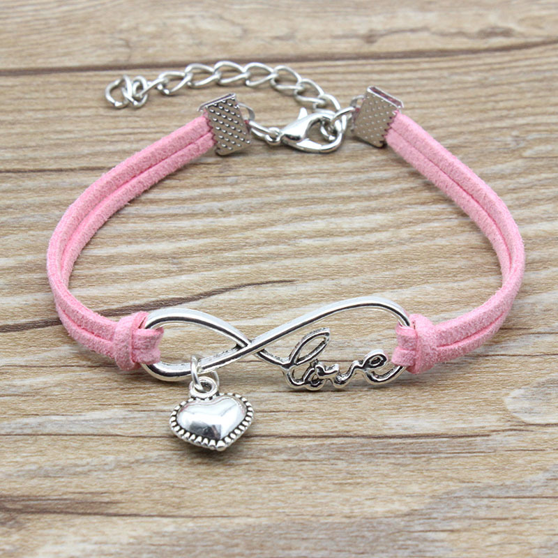 Minimalist Best Friends Friendship Gift Infinity Love Heart Charm Suede Leather Adjustable Bracelets for Women Jewelry
Minimalist Best Friends Friendship Gift Infinity Love Heart Charm Suede Leather Adjustable Bracelets for Women Jewelry
