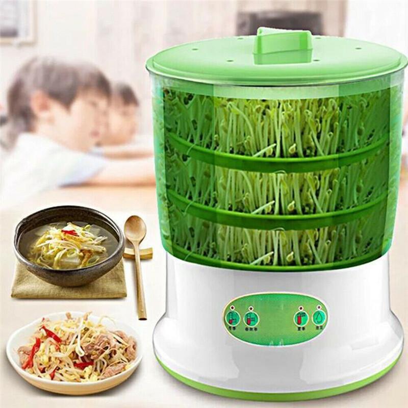 220V 50Hz 2/3Layers Bean Sprouts Intelligence Automatic Home Use Multifunctional Big Capacity Platen Green Seeds Sprout Tool
220V 50Hz 2/3Layers Bean Sprouts Intelligence Automatic Home Use Multifunctional Big Capacity Platen Green Seeds Sprout Tool