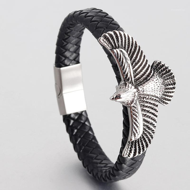 Men Trendy Eagle Charm Bracelets Leather Bangle Magnetic-clasp Cowhide Braided Multi Layer Wrap Bracelet Fashion Jewelry Gift1
Men Trendy Eagle Charm Bracelets Leather Bangle Magnetic-clasp Cowhide Braided Multi Layer Wrap Bracelet Fashion Jewelry Gift1