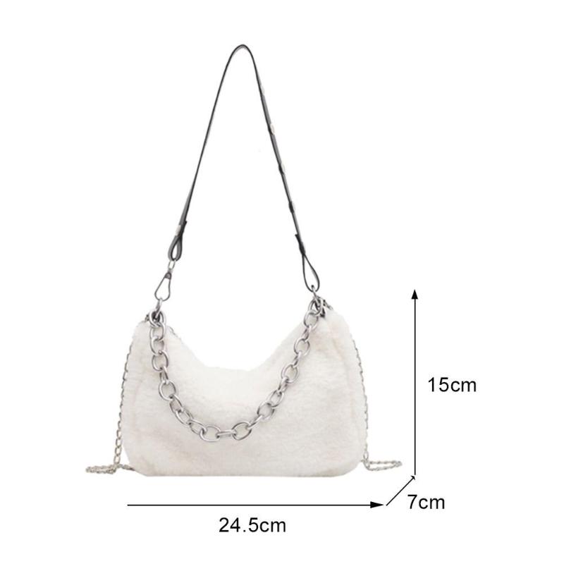 Tamara Fashion Autumn Winter Shoulder Underarm Bags For Women 2021 Plush Solid Color Messenger Bag Travel Street Chain Totes, Black
Tamara Fashion Autumn Winter Shoulder Underarm Bags For Women 2021 Plush Solid Color Messenger Bag Travel Street Chain Totes, Black