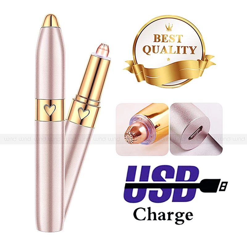 USB 150mAh Electric Eyebrow Trimmer Pen Hair Remover Eyebrow Razor/Epilator Painless Multifunction Eye Brow Trimmer Face Shaver 
USB 150mAh Electric Eyebrow Trimmer Pen Hair Remover Eyebrow Razor/Epilator Painless Multifunction Eye Brow Trimmer Face Shaver