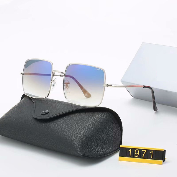 Hot Sale Luxury Sunglasses Brand Design Vintage Pilot Sun Glasses Band Polarized UV400 Men Women glass lens sunglasses with box