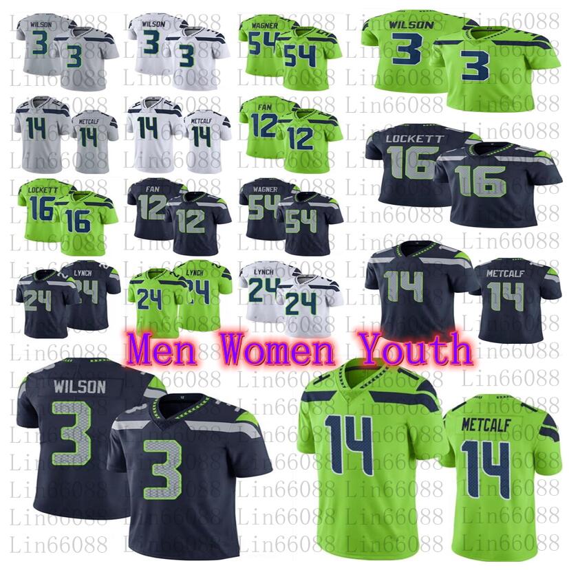 Men Women Youth football 3 Russell Wilson 14 DK Metcalf 54 Bobby Wagner 24 Marshawn Lynch 16 Tyler Lockett jersey, As
Men Women Youth football 3 Russell Wilson 14 DK Metcalf 54 Bobby Wagner 24 Marshawn Lynch 16 Tyler Lockett jersey, As