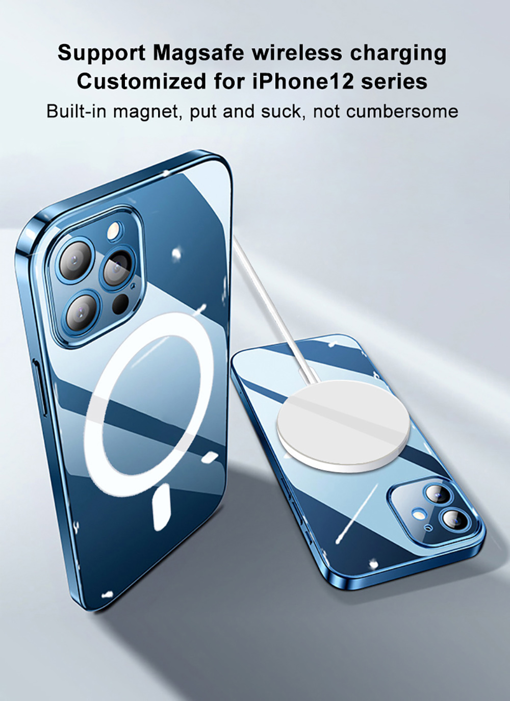 Protection case Magsafe For iphone 12/12 mini/12 Pro/12 Pro Max Support Magnetic Wireless Charger Cover iphone 12 case magsafe, Transparent
Protection case Magsafe For iphone 12/12 mini/12 Pro/12 Pro Max Support Magnetic Wireless Charger Cover iphone 12 case magsafe, Transparent