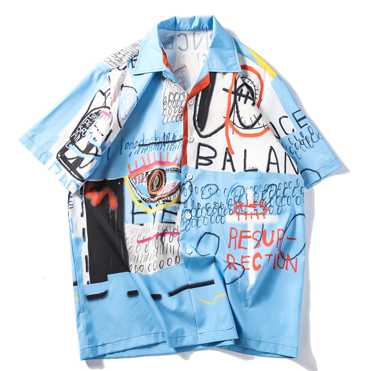2021 New Hip Hop Graffiti Men Summer Harajuku Oversized Streetwear Short Sleeve Tops Hawaiian Beach Shirts Umbb, Blue
2021 New Hip Hop Graffiti Men Summer Harajuku Oversized Streetwear Short Sleeve Tops Hawaiian Beach Shirts Umbb, Blue