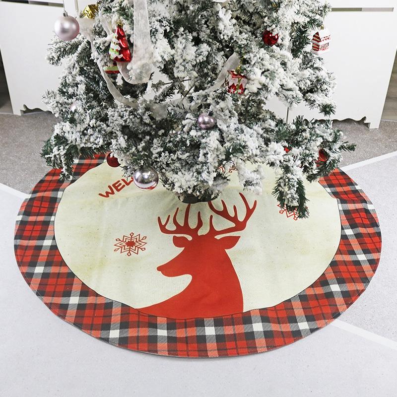 Christmas Tree Skirt Xmas Tree Apron with Elk Pattern Shopping Mall Hotel Home Decoration HG99
Christmas Tree Skirt Xmas Tree Apron with Elk Pattern Shopping Mall Hotel Home Decoration HG99
