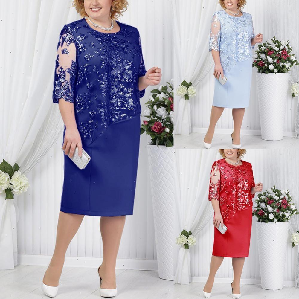 Plus Size Party Sheer Half Dresses Sleeve Floral Lace Layered Mother Of Bride Midi Dress Womens Clothing Vestidos, Dark blue
Plus Size Party Sheer Half Dresses Sleeve Floral Lace Layered Mother Of Bride Midi Dress Womens Clothing Vestidos, Dark blue