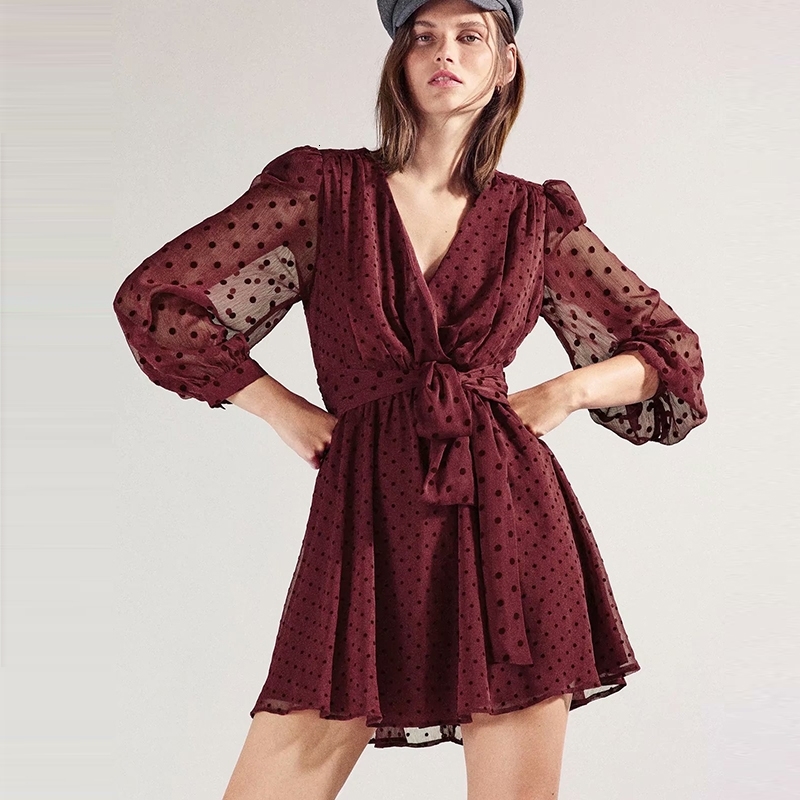 2021 New Elegant Autumn Ladies Blet with Fashion V-neck Lantern Sleeve Female Zipper Vestidos Long Sleeves Outfit 94e9
2021 New Elegant Autumn Ladies Blet with Fashion V-neck Lantern Sleeve Female Zipper Vestidos Long Sleeves Outfit 94e9